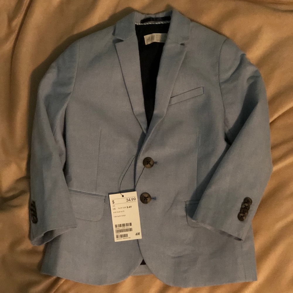 H&M blue tweed sports coat new with tags